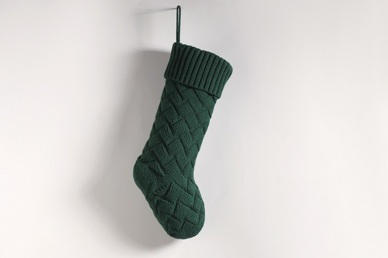 Knitted Christmas Stockings Large Size Cable Knit Holiday Decorative Gifts